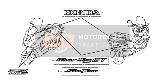 Honda FJS600A 2011 MARK for a 2011 Honda FJS600A